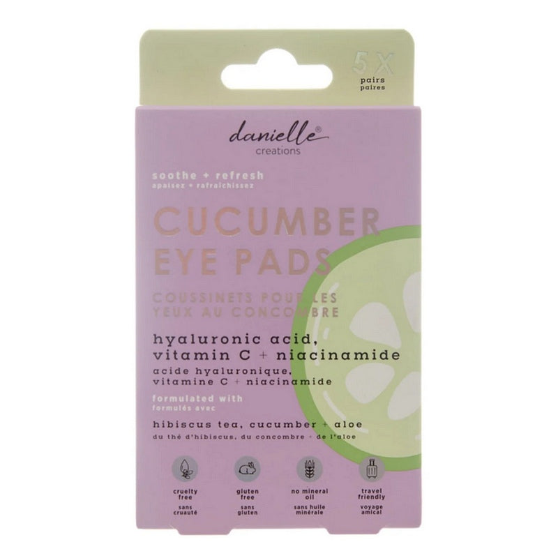 Eye Pads Hibiscus Tea Cucumber and Aloe 5 Pair Pack DC8737CUHN front