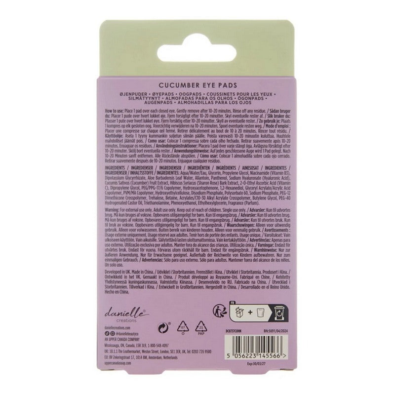 Eye Pads Hibiscus Tea Cucumber and Aloe 5 Pair Pack DC8737CUHN rear