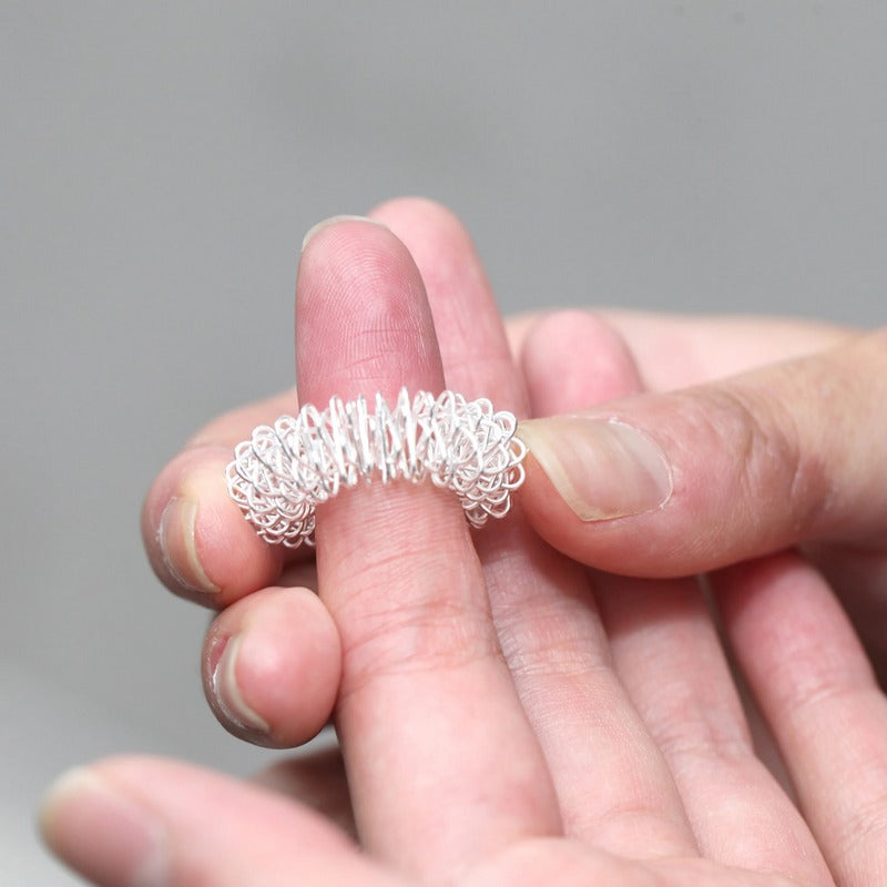 Finger Massage Acupressure Rings AR21-A on finger