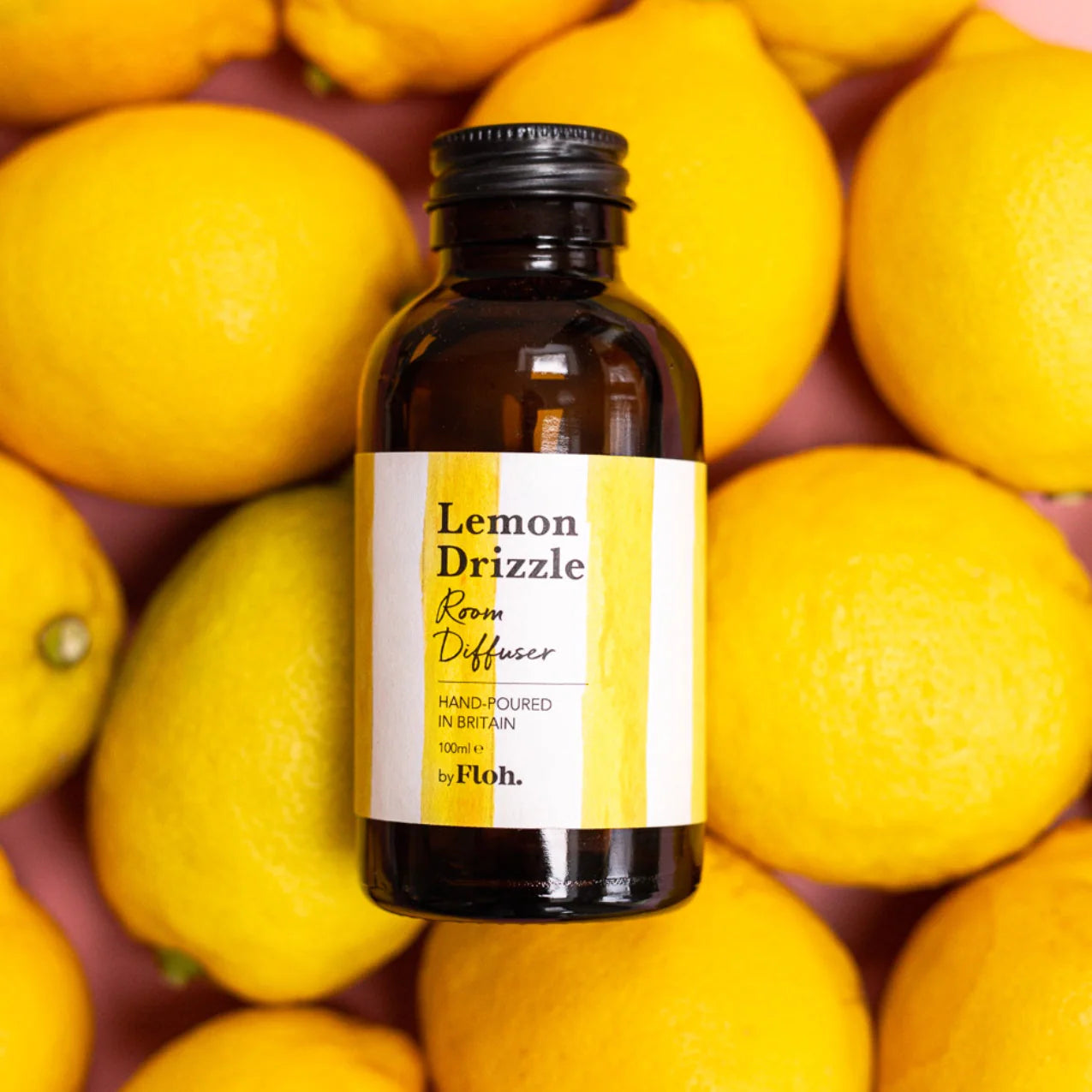 Floh Lemon Drizzle Apothecary Diffuser AD89FH on lemons