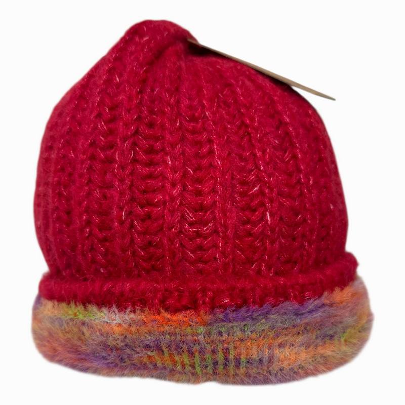 Fonem Arina Knitted Beanie Red side