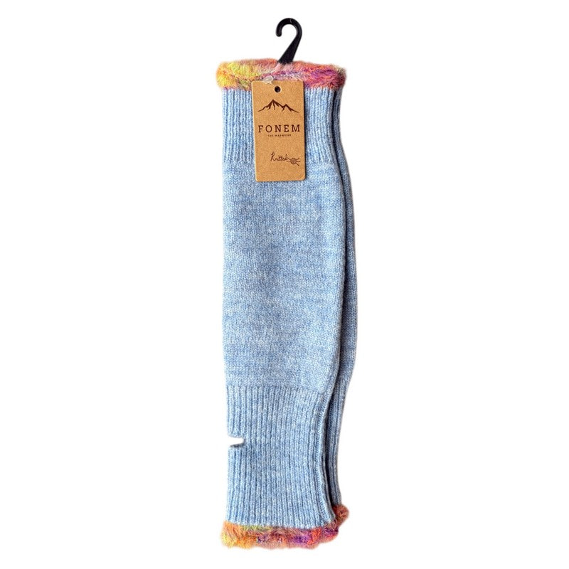 Fonem Long Wrist Warmer Glove Blue