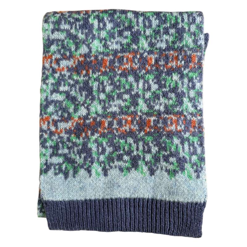 Fonem Match Knitted Scarf Purple folded