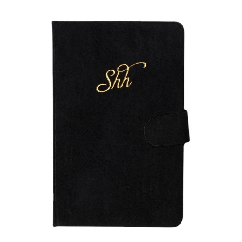 Mini Password Journal Shh Black