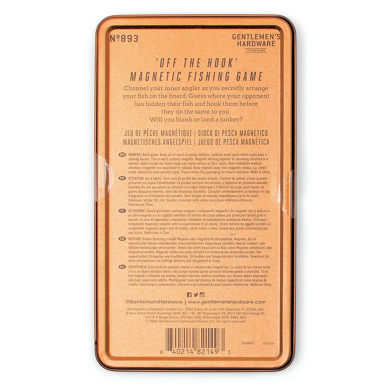 Gentlemen's Hardware Off The Hook Game GEN893 rear