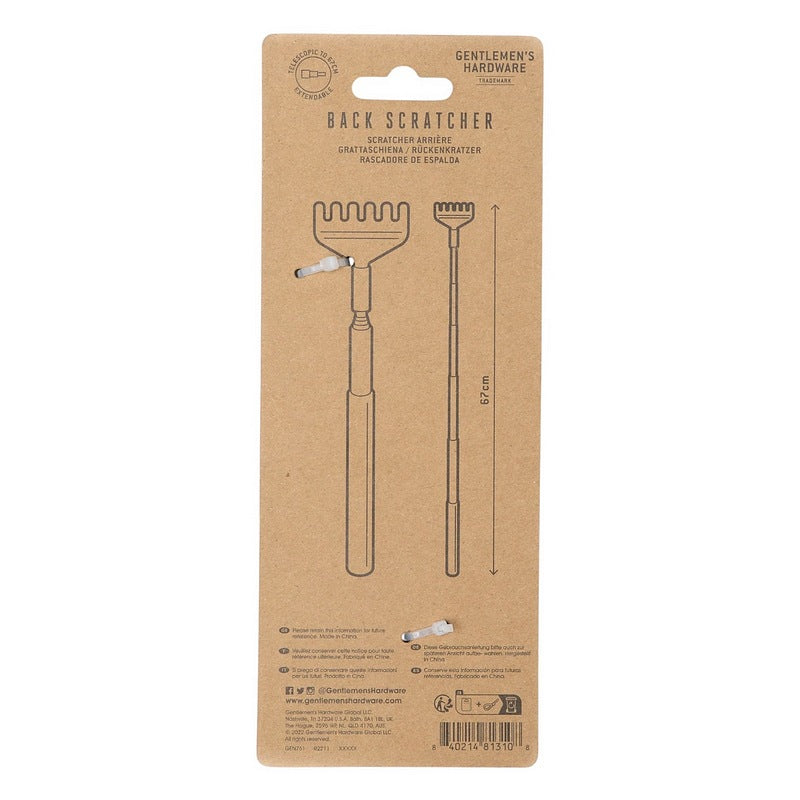 Gentlemen's Hardware Telescopic Back Scratcher GEN761 rear