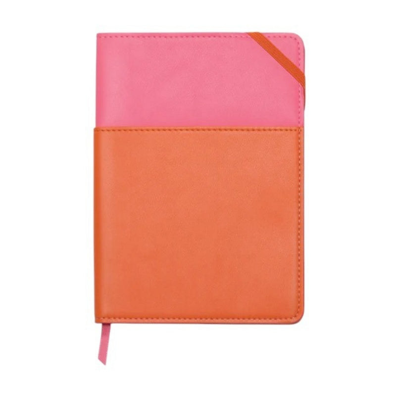Gentlemen's Hardware Vegan Leather Pocket Journal Pink & Chili PJ-1000EU front