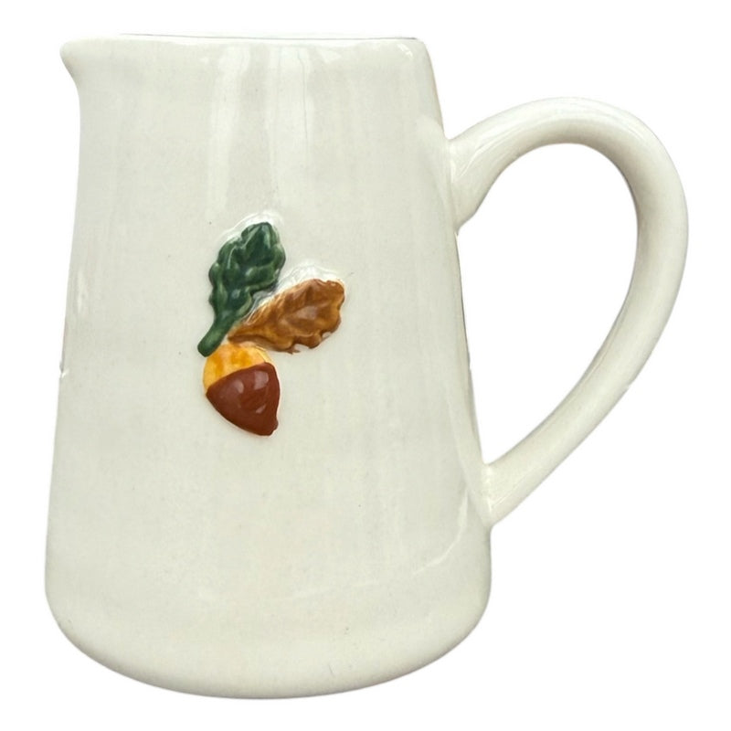 Gisela Graham Acorn Stoneware Mini Jug 37968 front