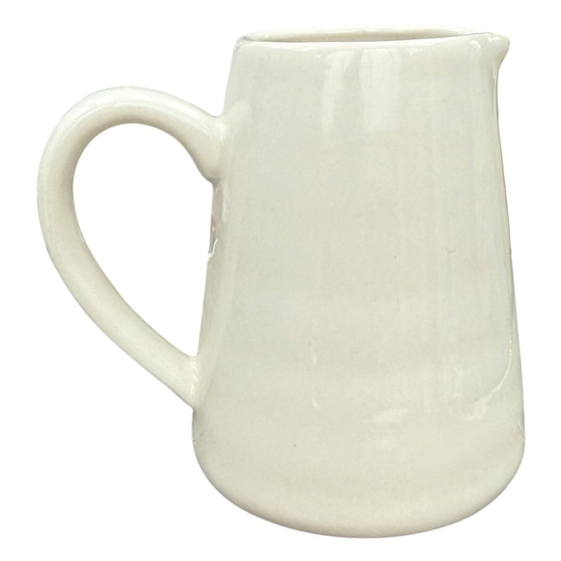 Gisela Graham Acorn Stoneware Mini Jug 37968 rear