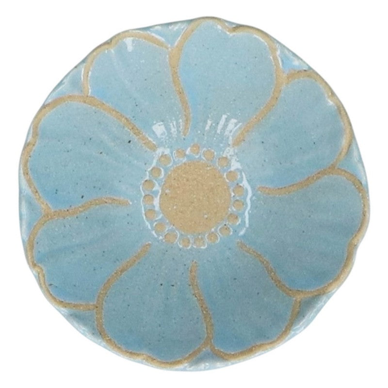 Gisela Graham Blue Stoneware Flower Mini Bowl 30758 main