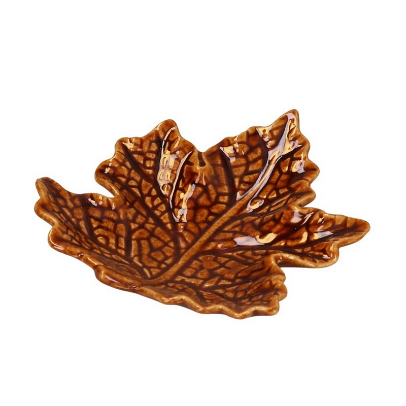 Gisela Graham Brown Stoneware Mini Maple Dish 31865 main main