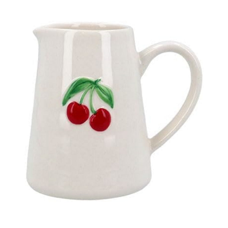 Gisela Graham Cherries Stoneware Mini Jug 80034 front