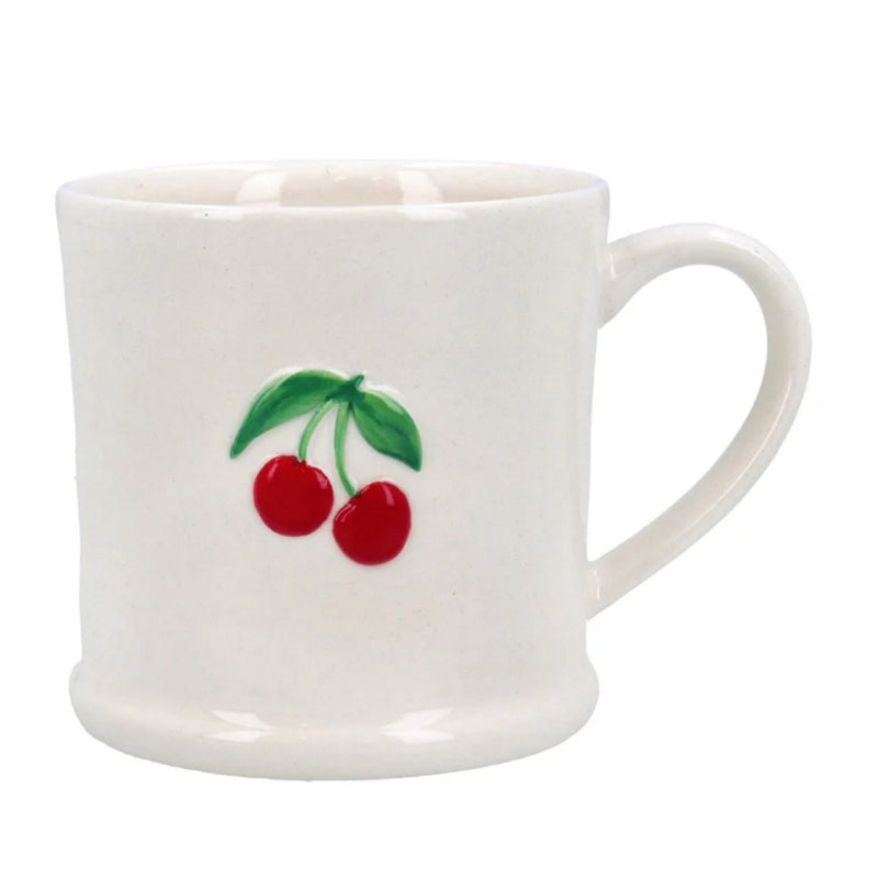 Gisela Graham Cherries Stoneware Mini Mug 80032 front