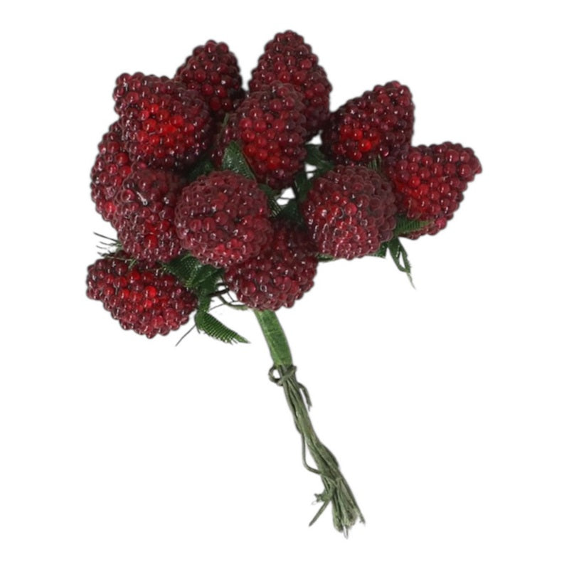 Gisela Graham Dark Red Raspberry Bunch 41268 main