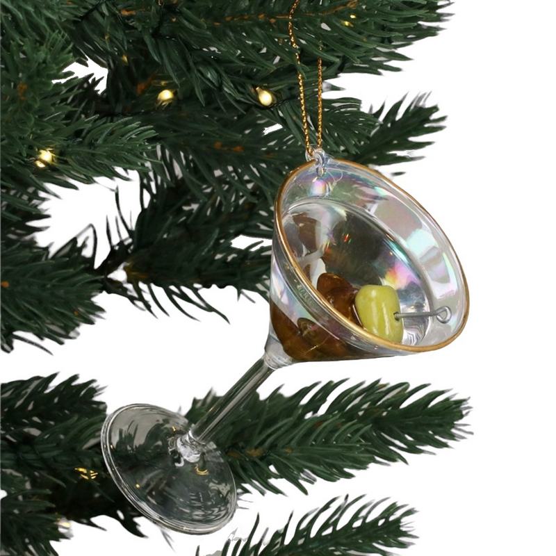 Gisela Graham Dirty Martini Glass Decoration 01236 main