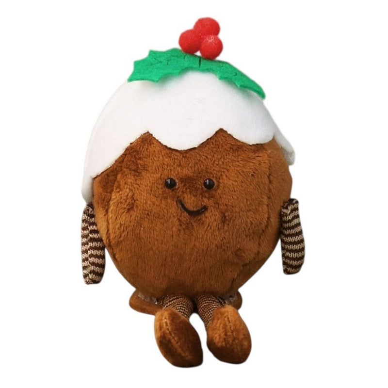 Gisela Graham Fabric Christmas Pudding Shelf Sitter 34461 main