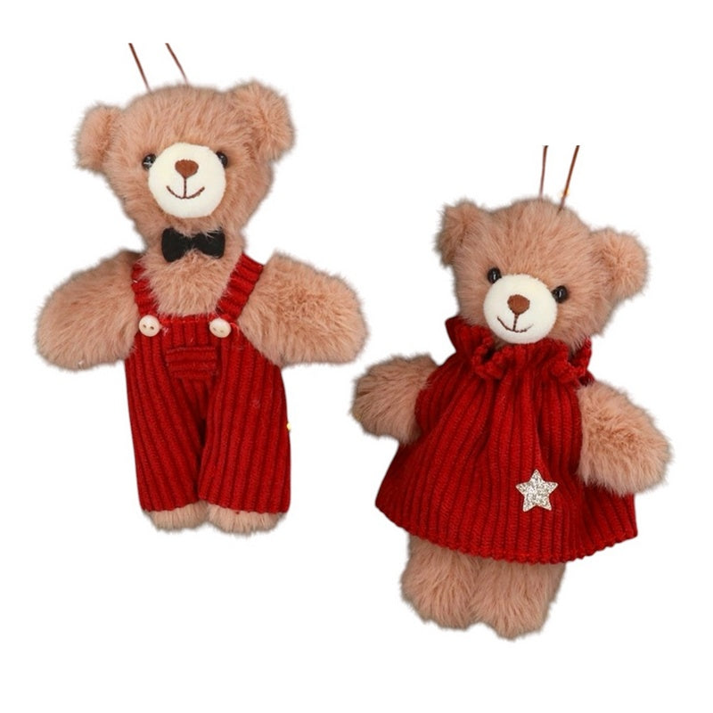 Gisela Graham Fabric Teddy in Corduroy 12095 Mr and Mrs selection
