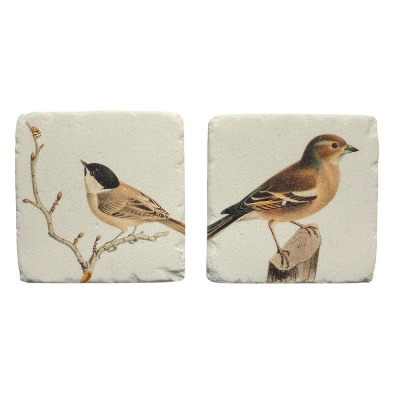 Gisela Graham Finch Resin Coaster 36560 selection