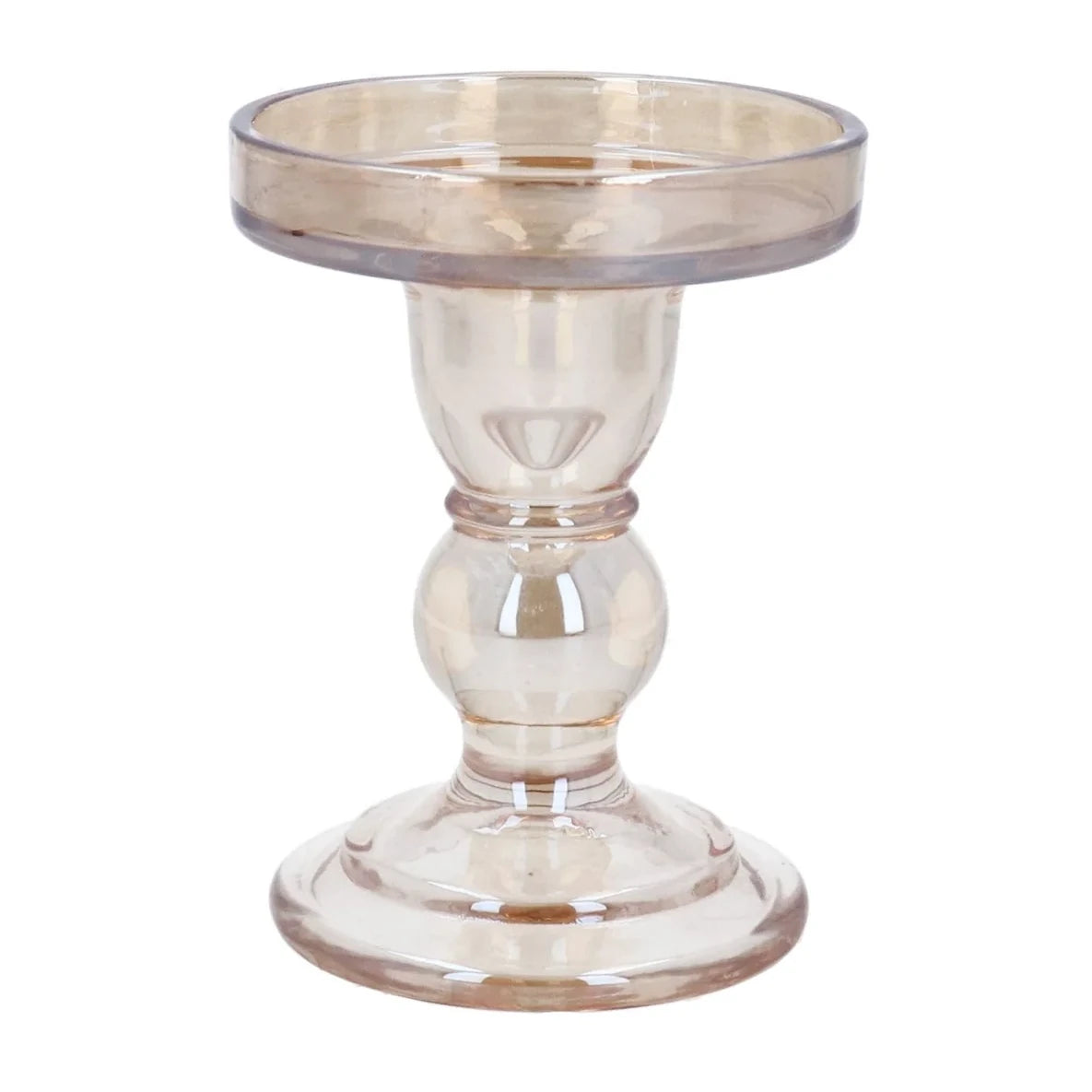 Gisela Graham Gold Lustre Glass Dual Candlestick main