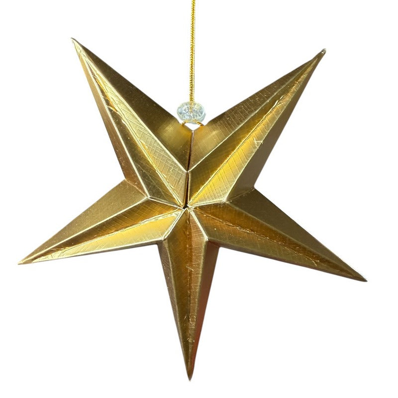 Gisela Graham Gold Paper 5-Point Star 17682 front