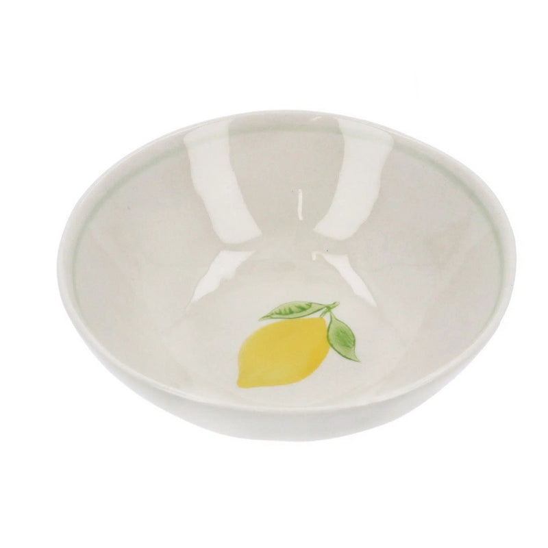 Gisela Graham Lemon Hand-painted Stoneware Mini Bowl 80109 front