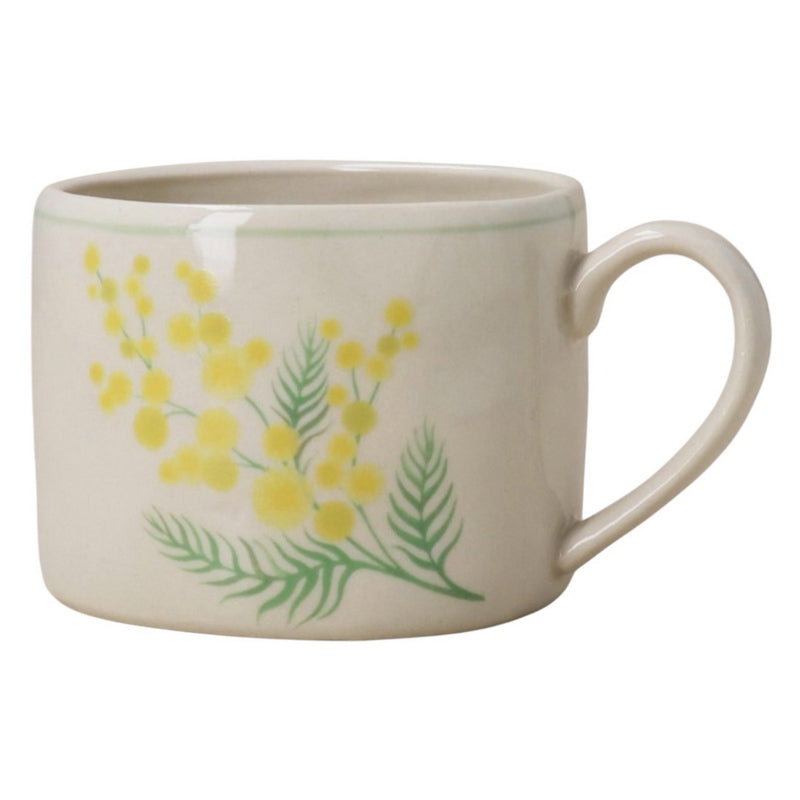 Gisela Graham Mimosa Artisan Stoneware Mug 80434 front