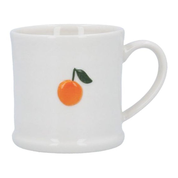 Gisela Graham Orange Stoneware Mini Mug 35133 front