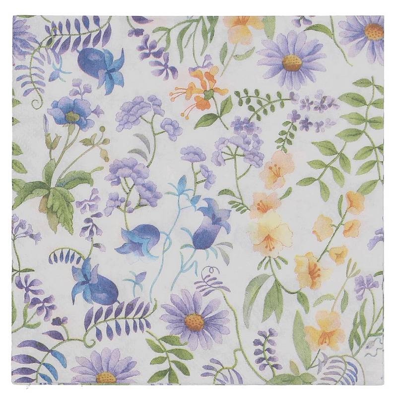 Gisela Graham Pack of 20 Paper Napkins Lilac & Bluebells 30667 main