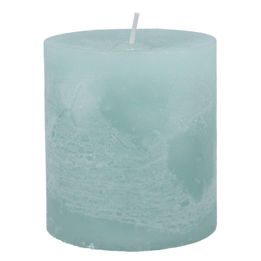 Gisela Graham Pale Blue-Green Pillar Candle Large 51327 main