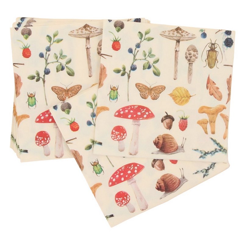 Gisela Graham Paper Napkins Woodland Study Pack of 20 main