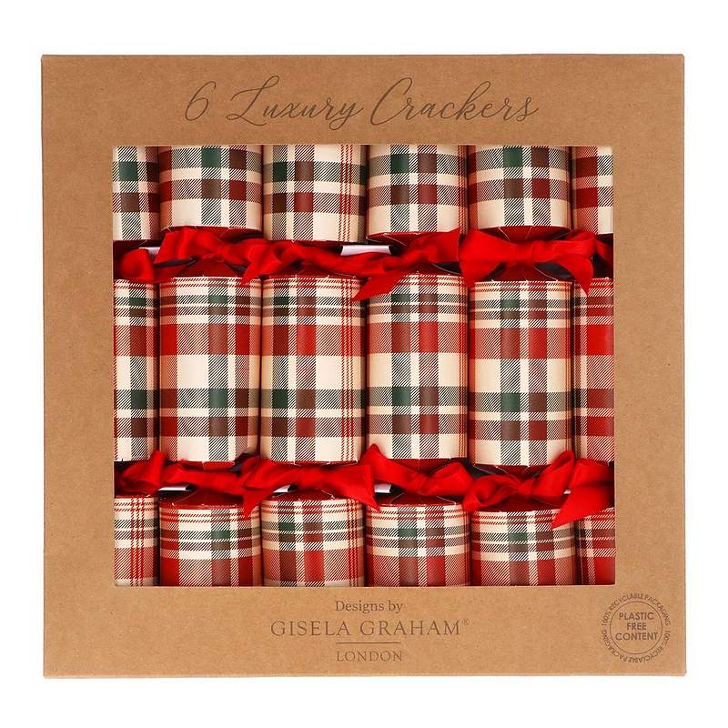 Gisela Graham Plaid Luxury Crackers 38678 box front