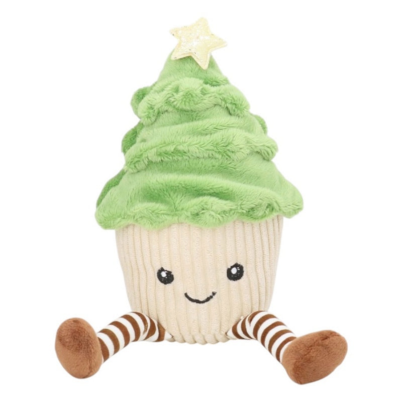 Gisela Graham Plush Toy Happy Potted Christmas Tree 39110 front