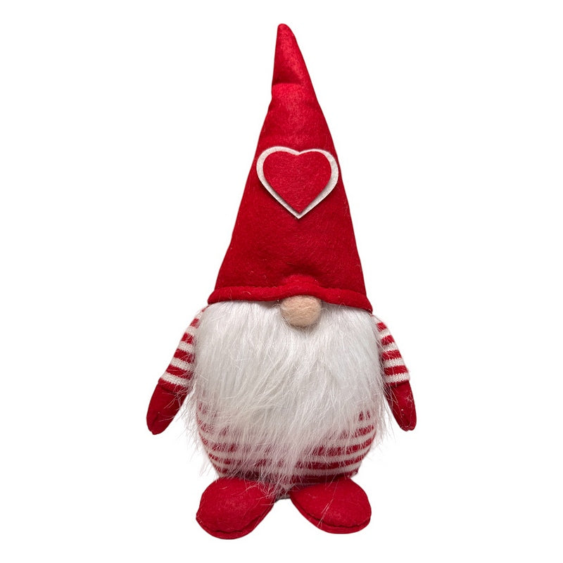 Gisela Graham Red & White Stripe Nordic Santa Ornament 36735 style 1 front