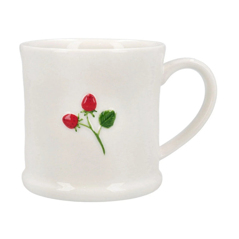 Gisela Graham Strawberries Stoneware Mini Mug 81526 front