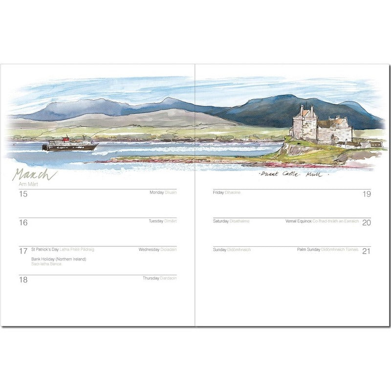 Hebridean Desk Diary 2027 by Mairi Hedderwick inside 1