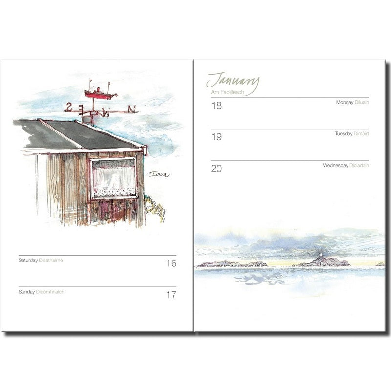 Hebridean Pocket Diary 2027 by Mairi Hedderwick inside 1
