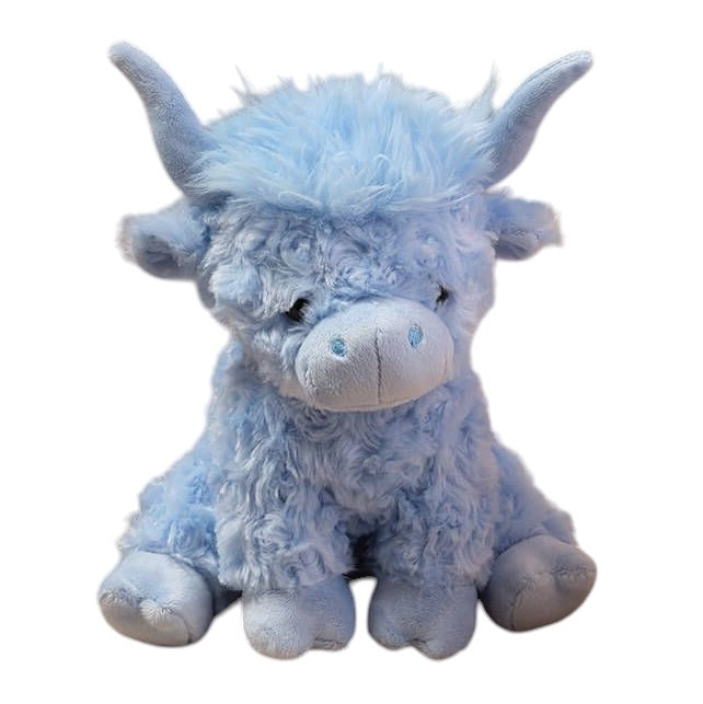 Highland Cow Plush Soft Toy 4PL170 Blue front