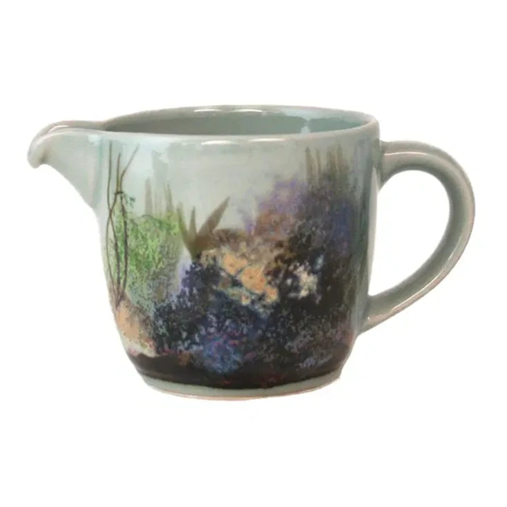 Highland Stoneware Celadon Rockpool Cream Jug 0535RPC front