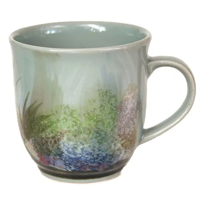 Highland Stoneware Celadon Rockpool Mug 425 0607RPC front