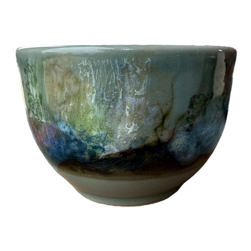 Highland Stoneware Celadon Rockpool Sugar Bowl 0537RPC front