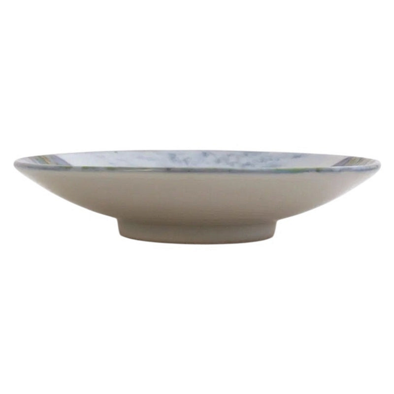 Highland Stoneware Landscape Geo Dish Large 0526LS side