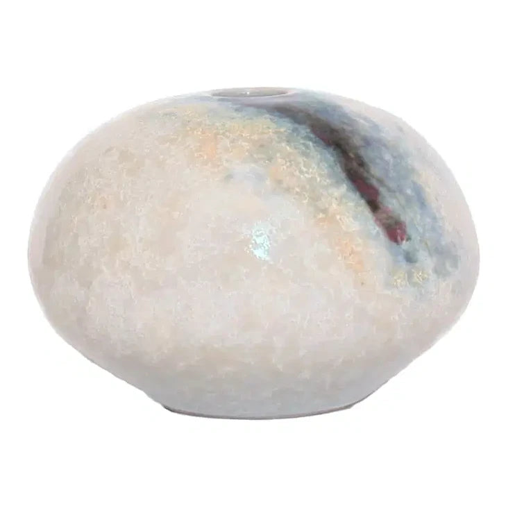 Highland Stoneware Quartz Pebble Vase Medium 0571QU front