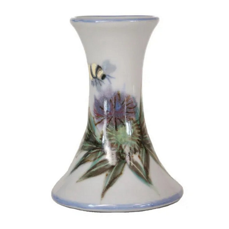 Highland Stoneware Thistle Bud Vase front