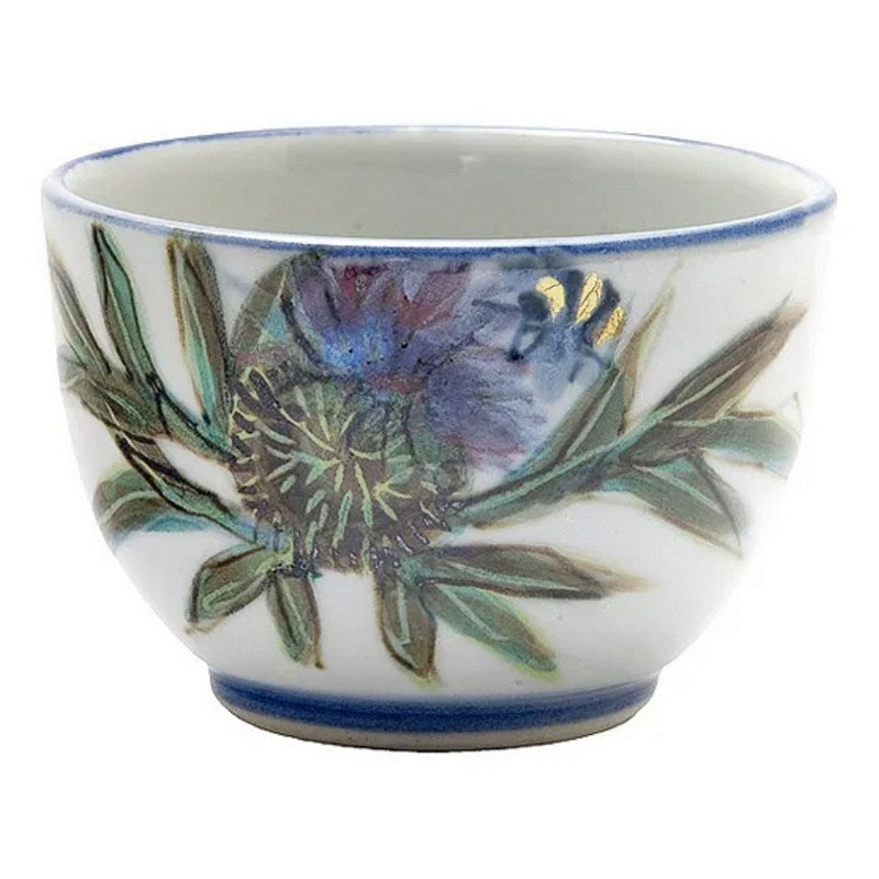 Highland Stoneware Thistle Sugar Bowl 0537TH front