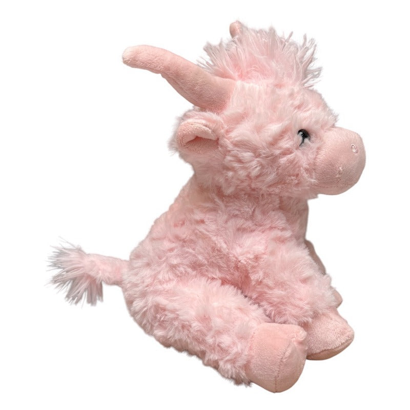 Highland Cow Plush Soft Toy 4PL170 Pink side