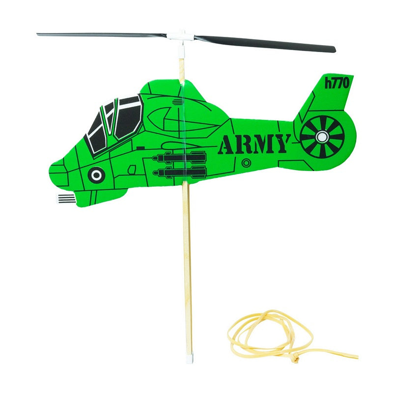 House Of Marbles Flying Helicopter Kit 212974 Army