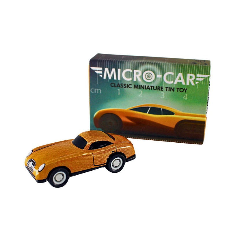 House Of Marbles Micro Tin Car 213265 orange with box