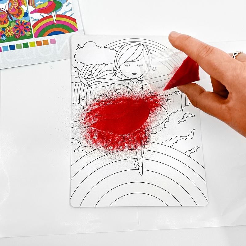 House Of Marbles Rainbow Sand Art 213261 progress