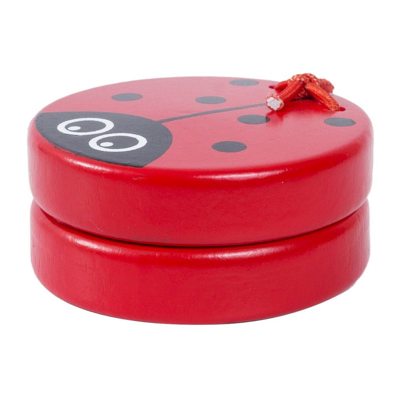 House Of Marbles Wooden Animal Clacker 220102 Ladybird closed