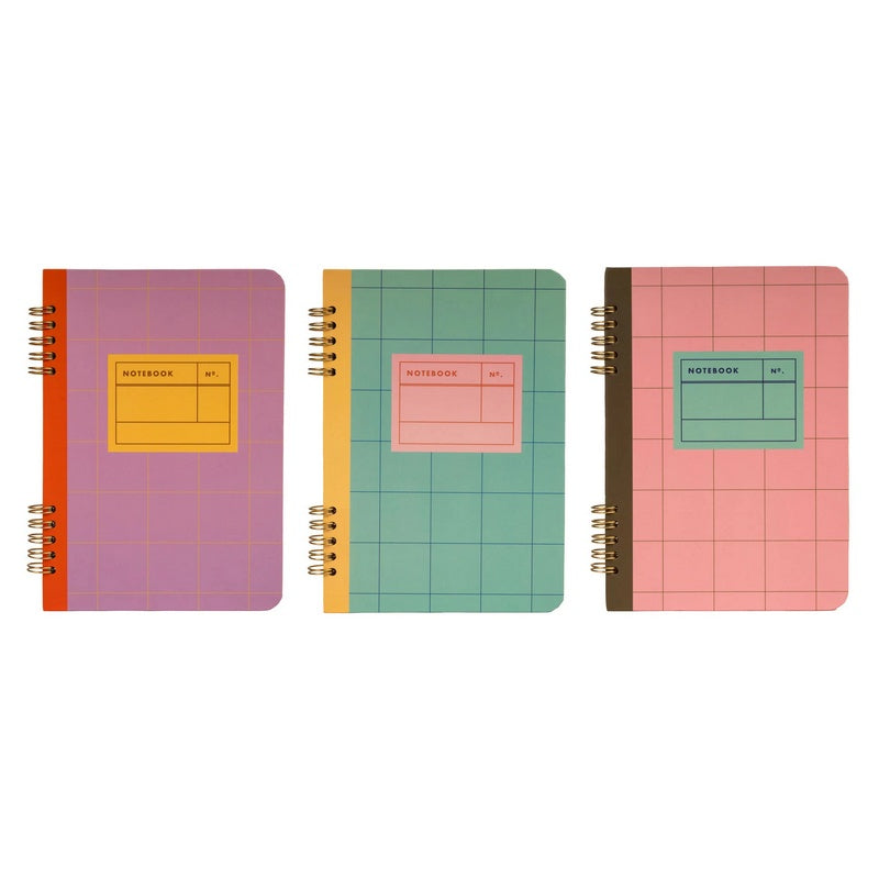 Inkerie Spiral Bound A5 Notebook INK24-A-F selection